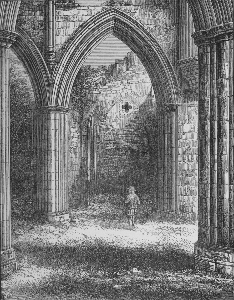 Vestry, Rievaulx Abbey, c1880, 1897 af Alexander Francis Lydon