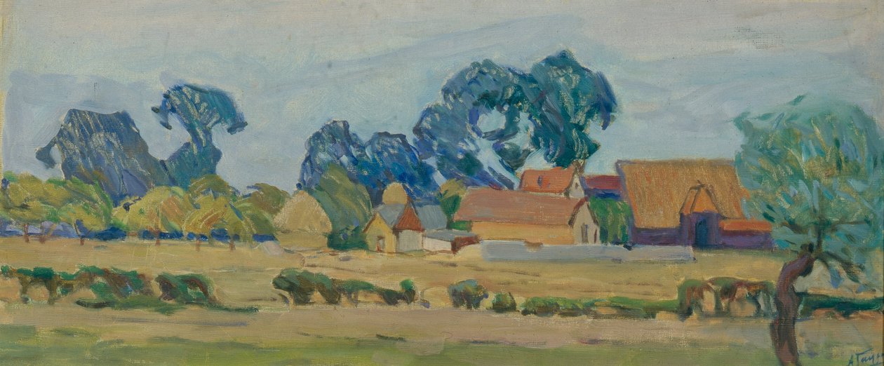 En gård i England af Alexander Fyodorovich Gaush