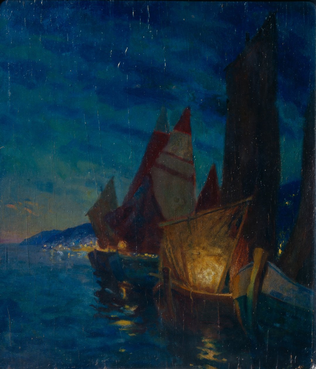 Sejler om natten af Alexander Fyodorovich Gaush