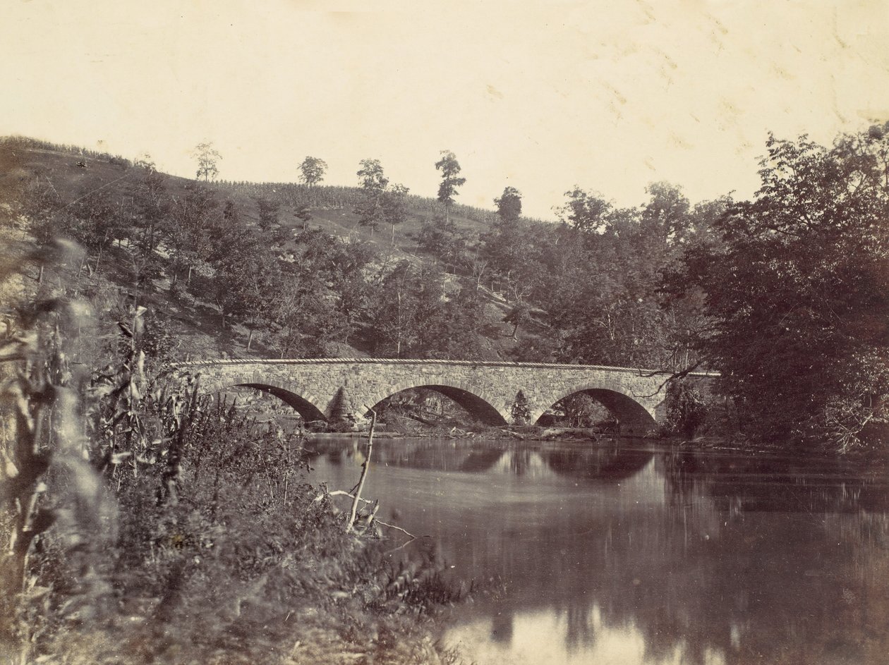 Antietam Bridge, på Sharpsburg og Boonsboro Turnpike, nr. 1, september 1862, 1862. af Alexander Gardner
