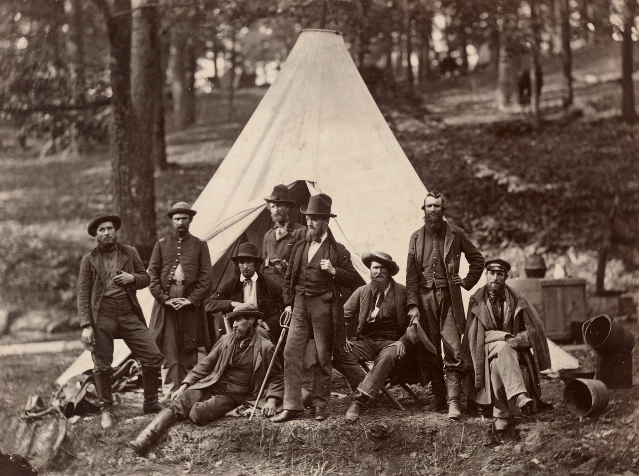 Gruppe af guider for Army of the Potomac af Alexander Gardner