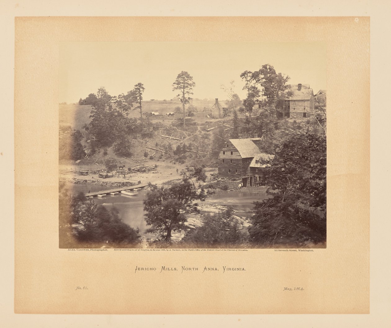 Jericho Mills, North Anna, Virginia af Alexander Gardner