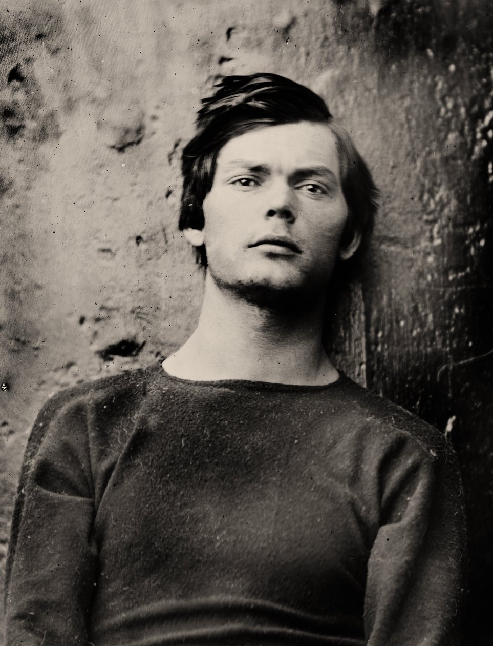 Lewis Powell i håndledsjern ombord på USS Saugus, 1865 af Alexander Gardner