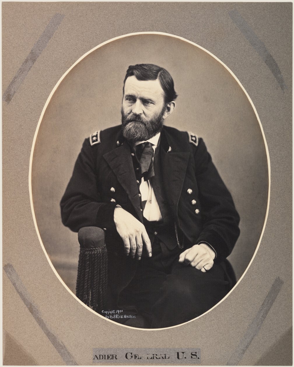 Platinristryk af Ulysses S. Grant, 1865, trykt 1901 (sepiafoto) af Alexander Gardner