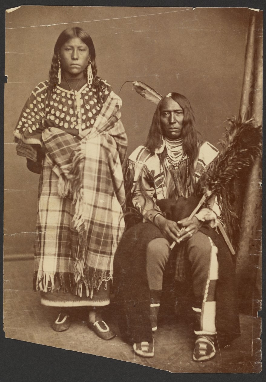 [Uidentificeret indiansk par] af Alexander Gardner