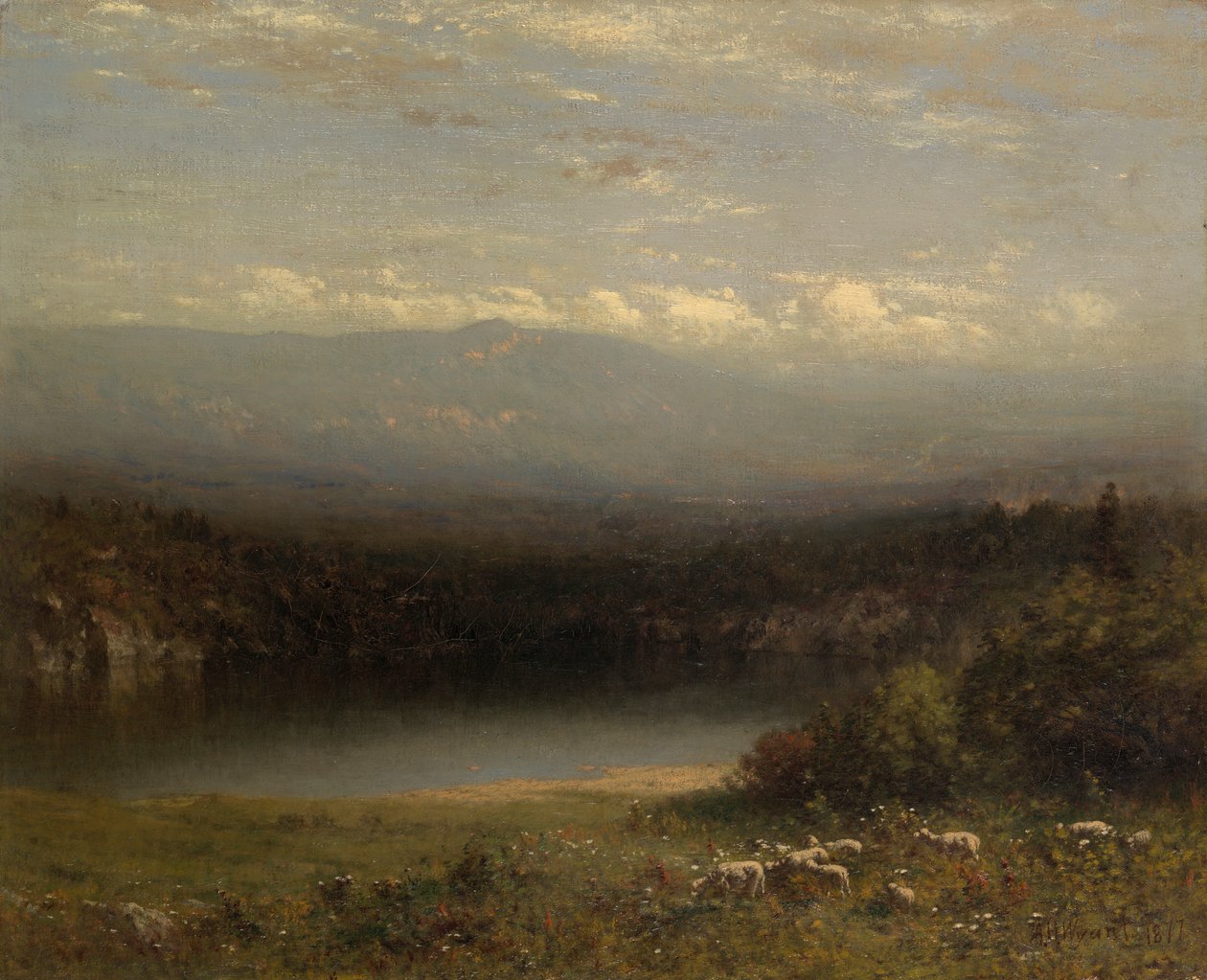 Bjergsø af Alexander Helwig Wyant