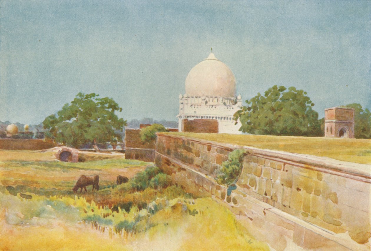 En navnløs grav, Bijapur, c1880 1905. af Alexander Henry Hallam Murray