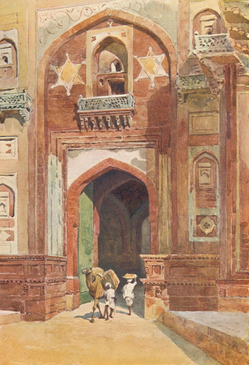 Agra Fort - Inde i Delhi Gate, c1880 1905. af Alexander Henry Hallam Murray