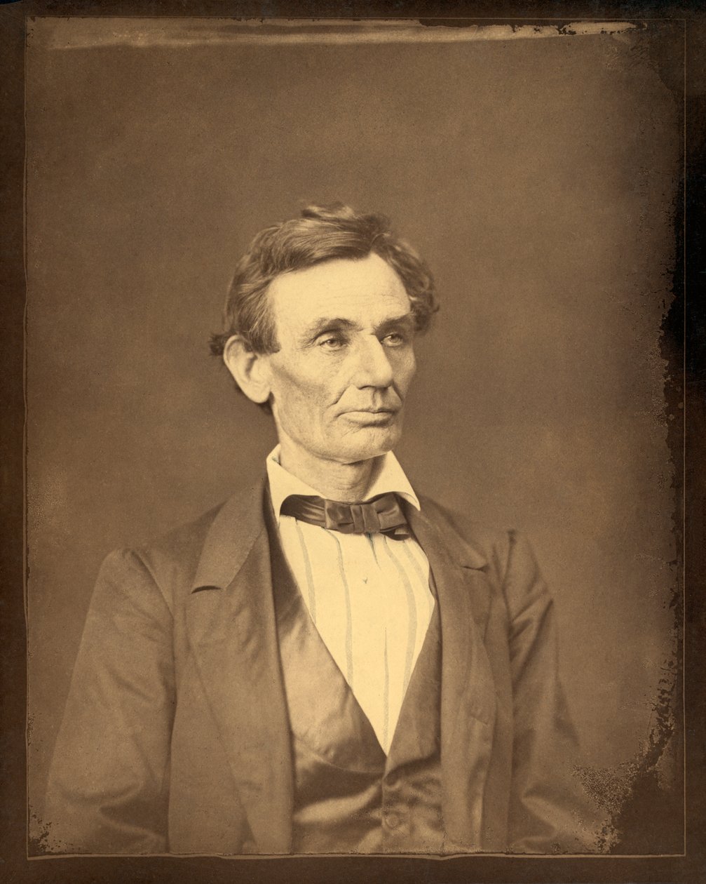 Portræt af Lincoln som præsidentkandidat af Alexander Hesler