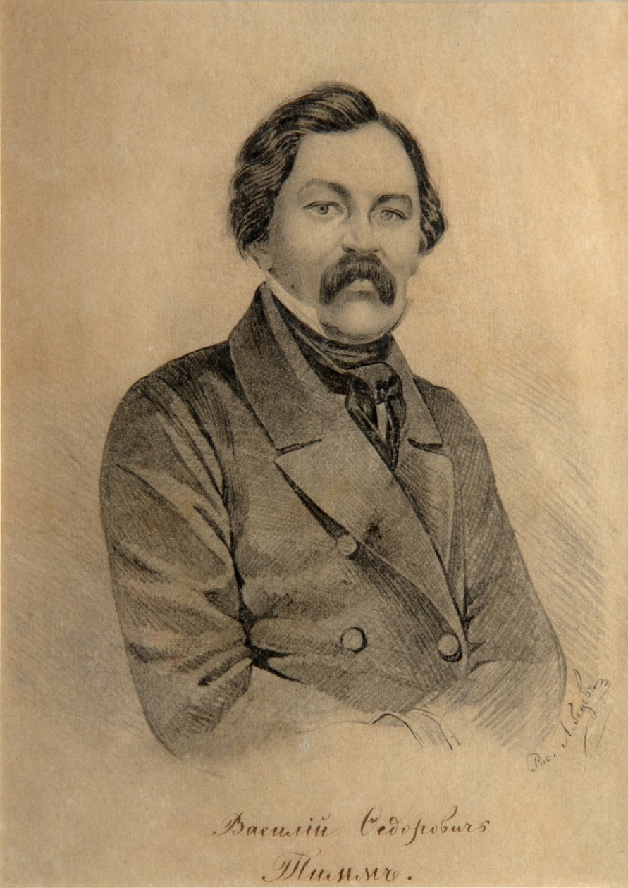 Portræt af maleren Vasily Fyodorovich Georg Wilhelm Timm 1820-1895 af Alexander Ignatyevich Lebedev
