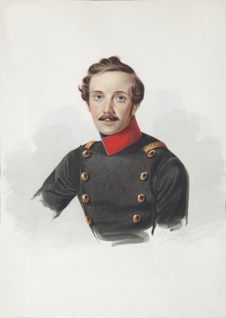 Portræt af Arist Fyodorovich von Gersdorff 1805-1883, 1840 af Alexander Ivanovich Klünder