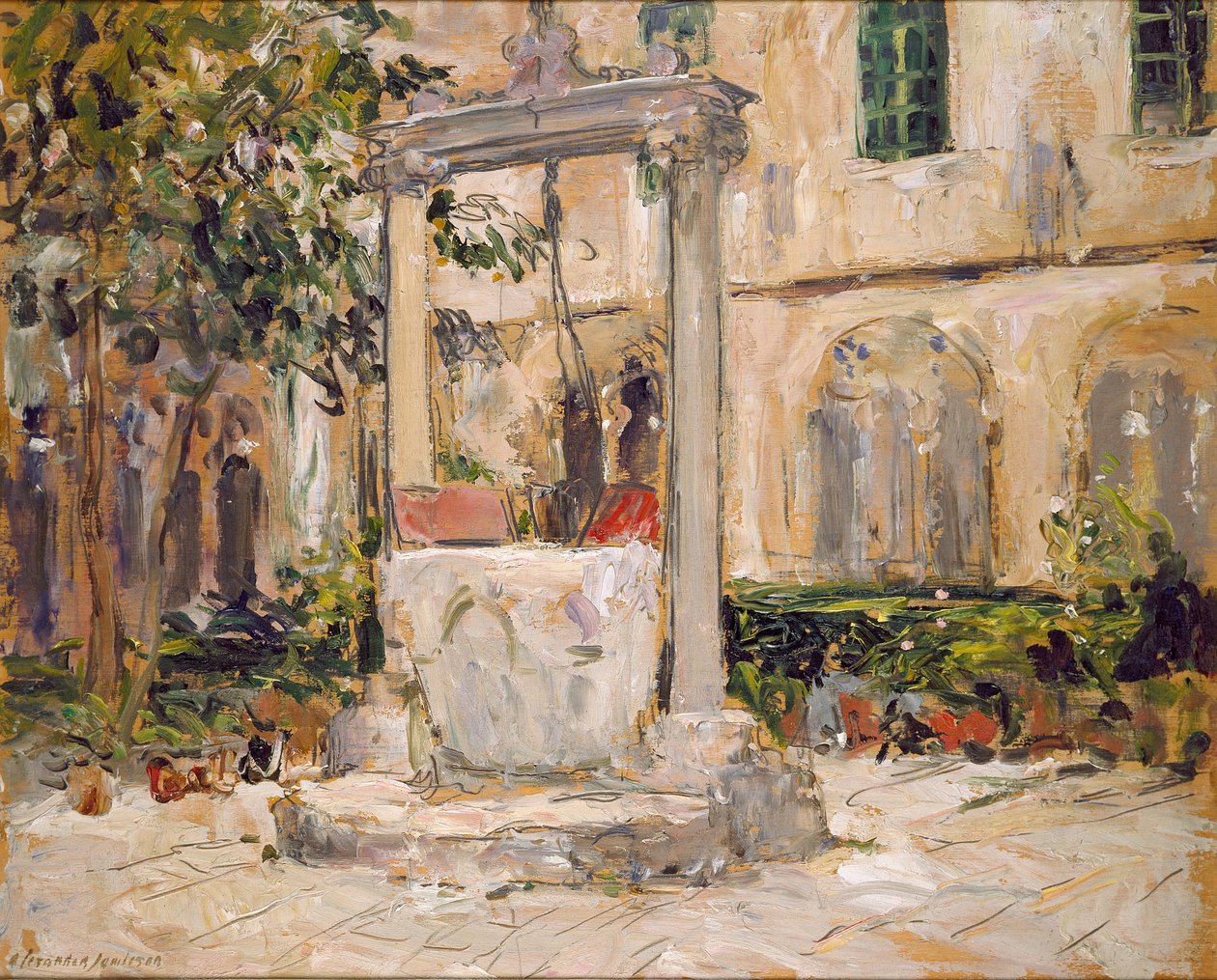 Cloister of the Dominican Monastery, Dubrovnik, begyndelsen af det 20. århundrede af Alexander Jamieson
