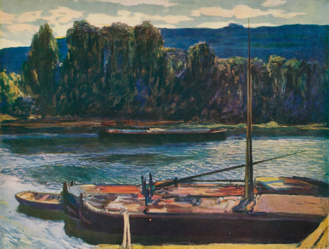 Aften ved Seinen, c1910, 1912 af Alexander Jamieson