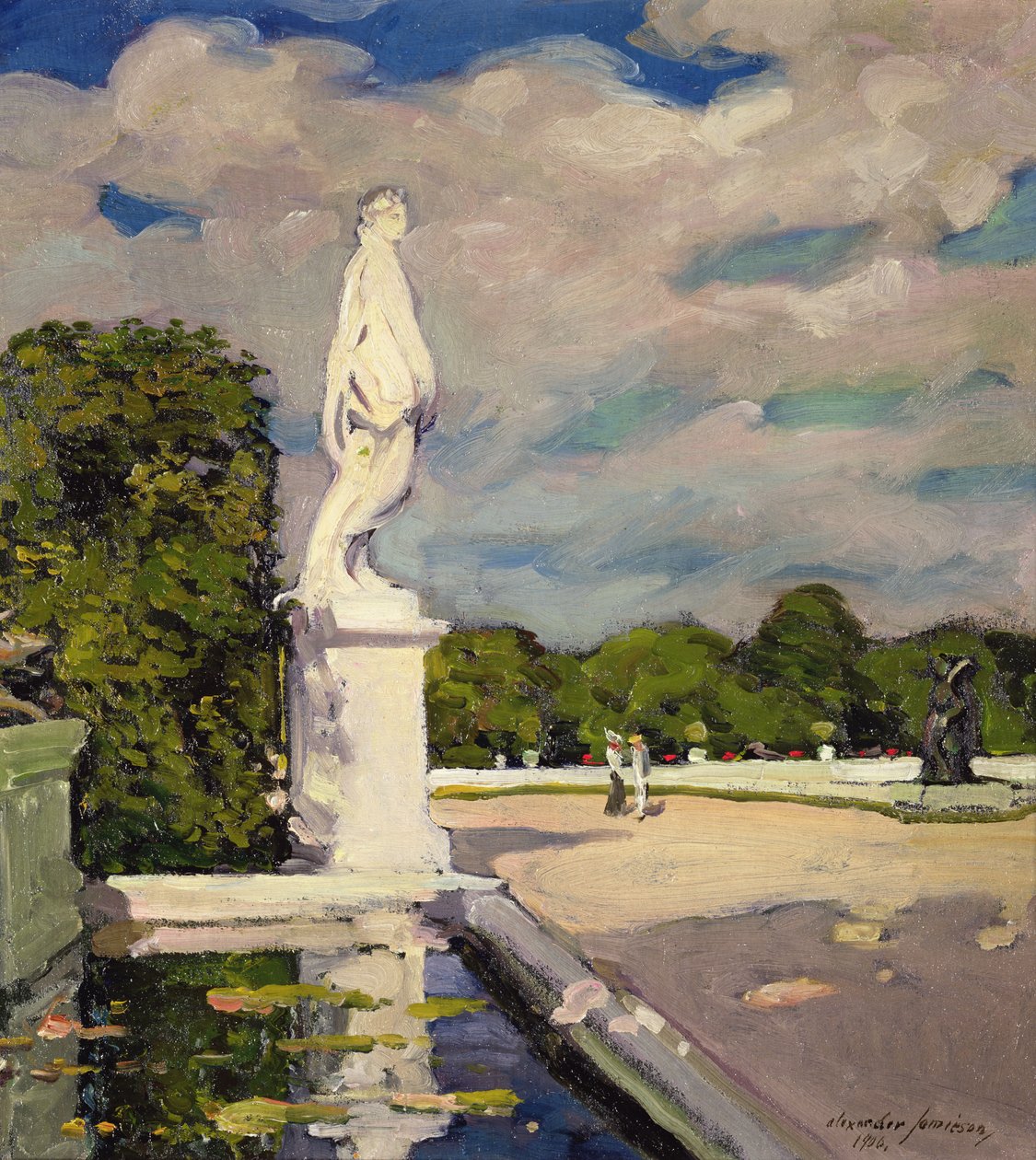 På terrassen, Versailles af Alexander Jamieson