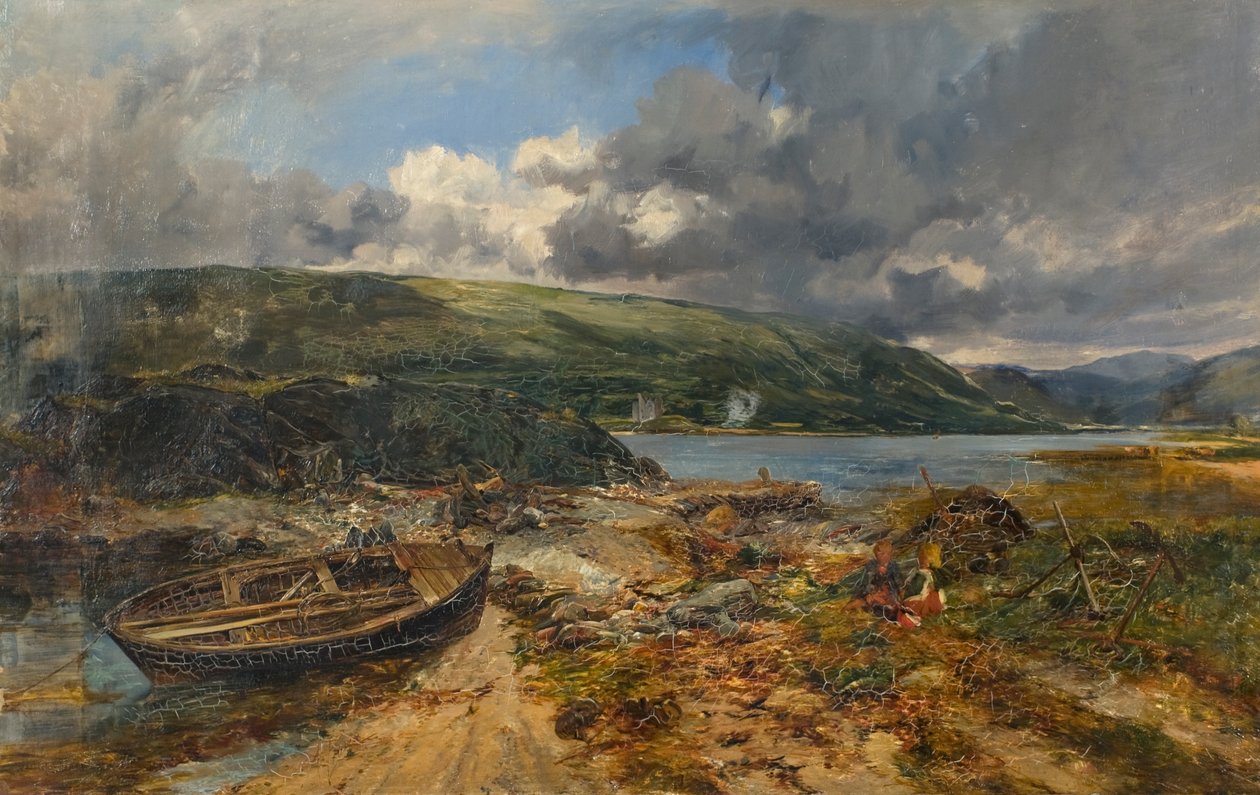 Kystscene af Alexander Jnr. Fraser