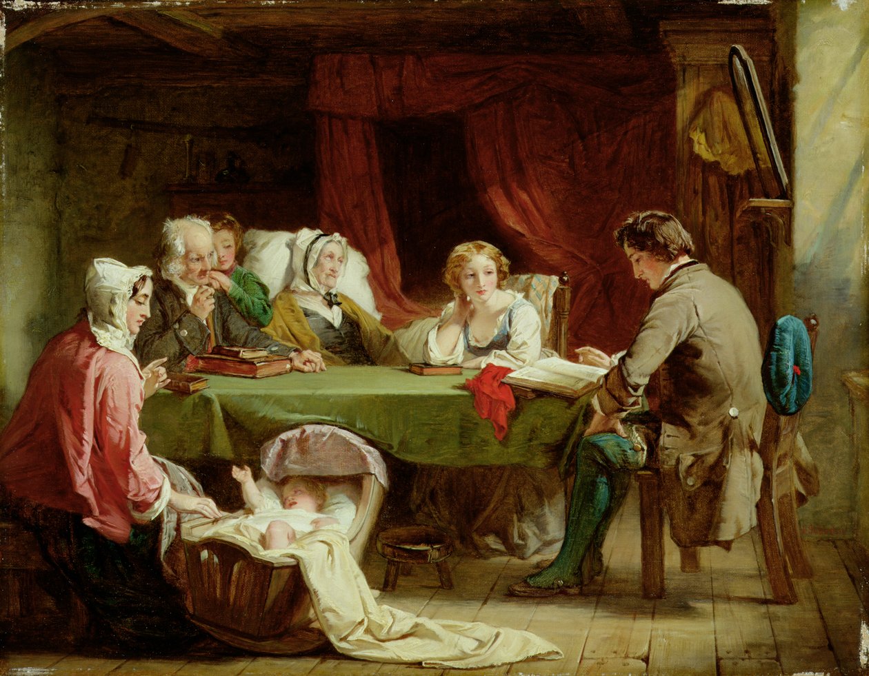 Sabbatsaften (olie på lærred) af Alexander Johnston