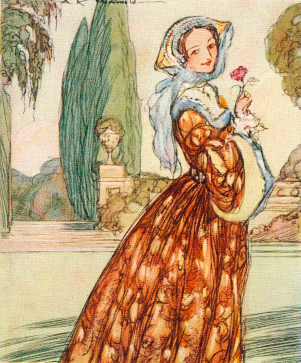 Anne Boleyn, c1507-1536. hustru og ægtefælle til Henry VIII, mor til dronning Elizabeth I, 1937 af Alexander K. MacDonald