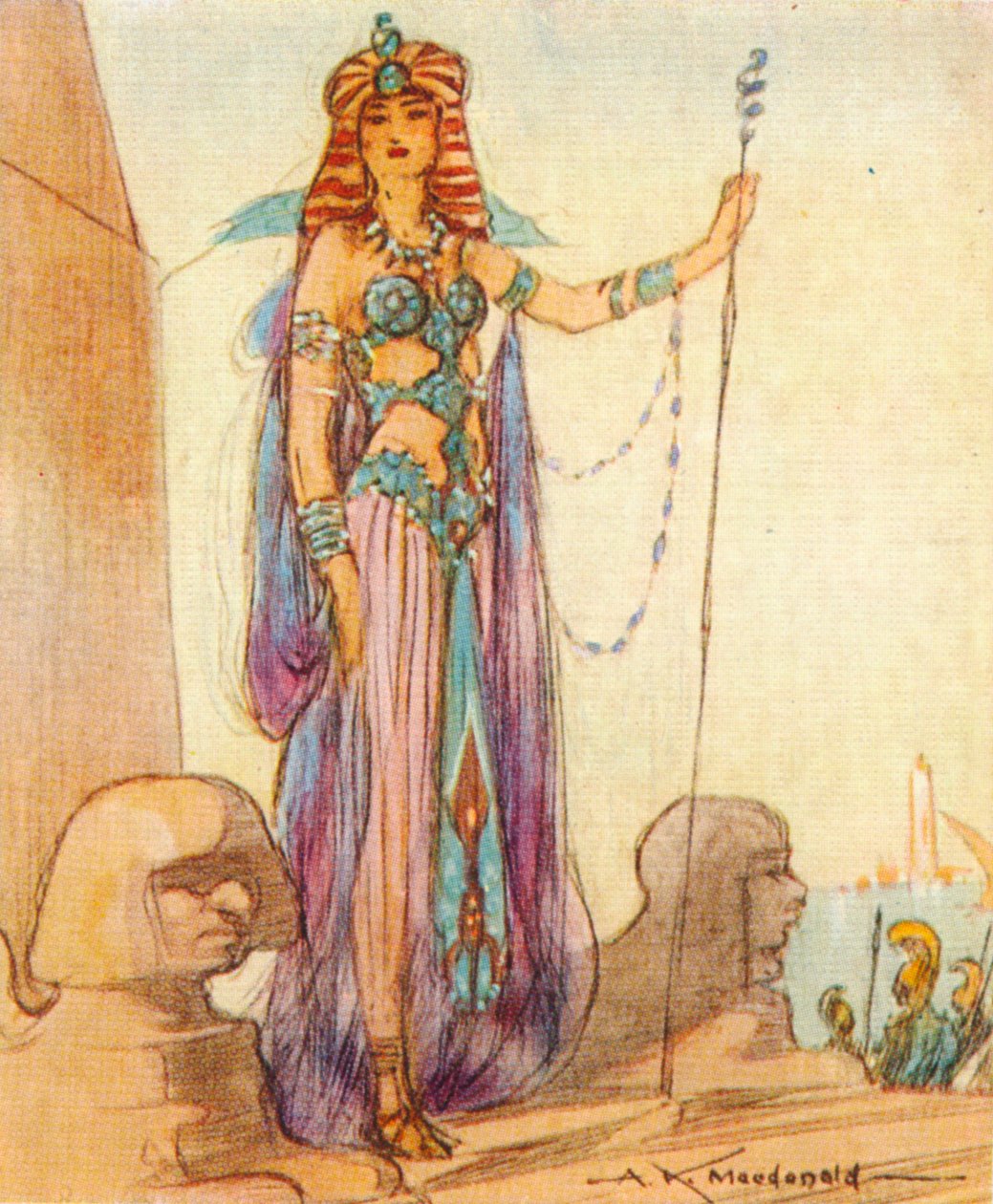 Cleopatra VII 69-30 f.Kr., dronning af Egypten, 1937 af Alexander K. MacDonald