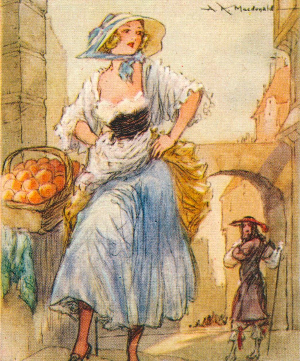 Eleanor Nell Gwyn 1650-1687 engelsk født elskerinde til kong Charles II, 1937 af Alexander K. MacDonald