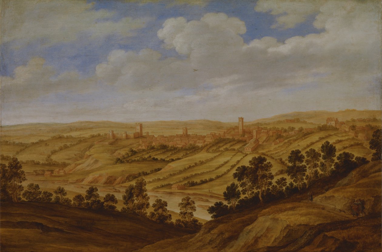 Richmond Castle, Yorkshire af Alexander Keirincx