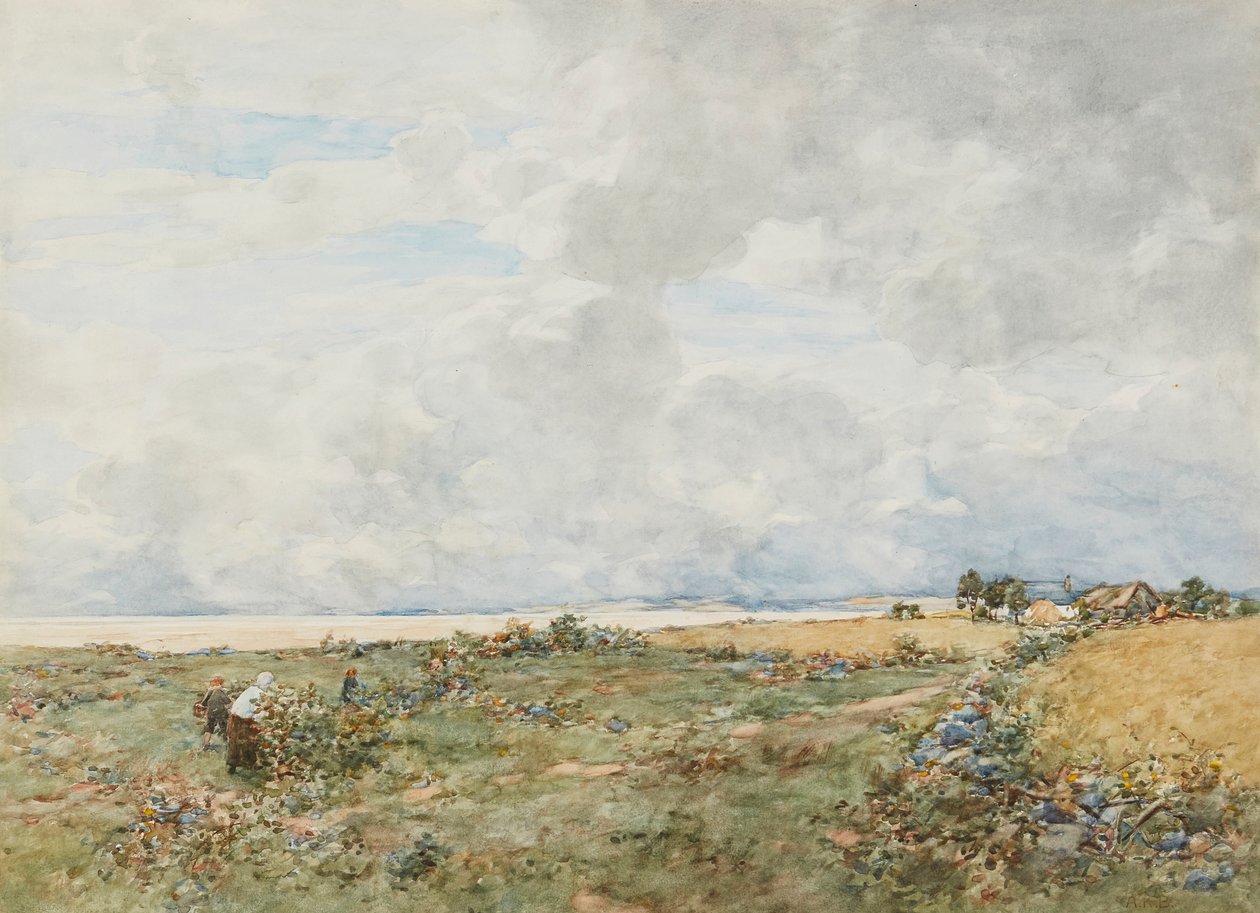 Bramble Gatherers (akvarel) af Alexander Kellock Brown