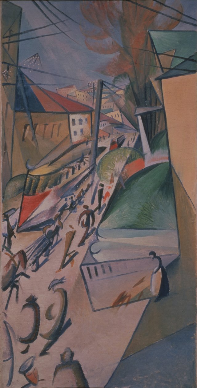 Sporvogn, 1914 af Alexander Bogomazov