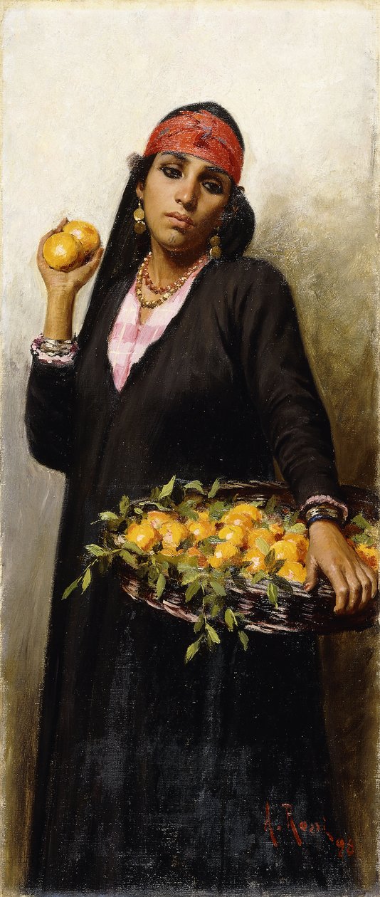 Den orange sælger, 1898 af Alexander M. Rossi
