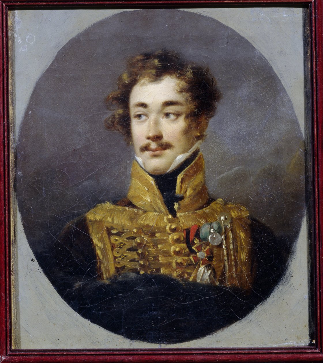 Portræt af grev Alexander Olsufyev (1790-1853). (Portræt af grev Alexander Olsufyev). Maleri af Alexander (Alexandre) Molinari (1772-1831), olie på lærred af Alexander Molinari