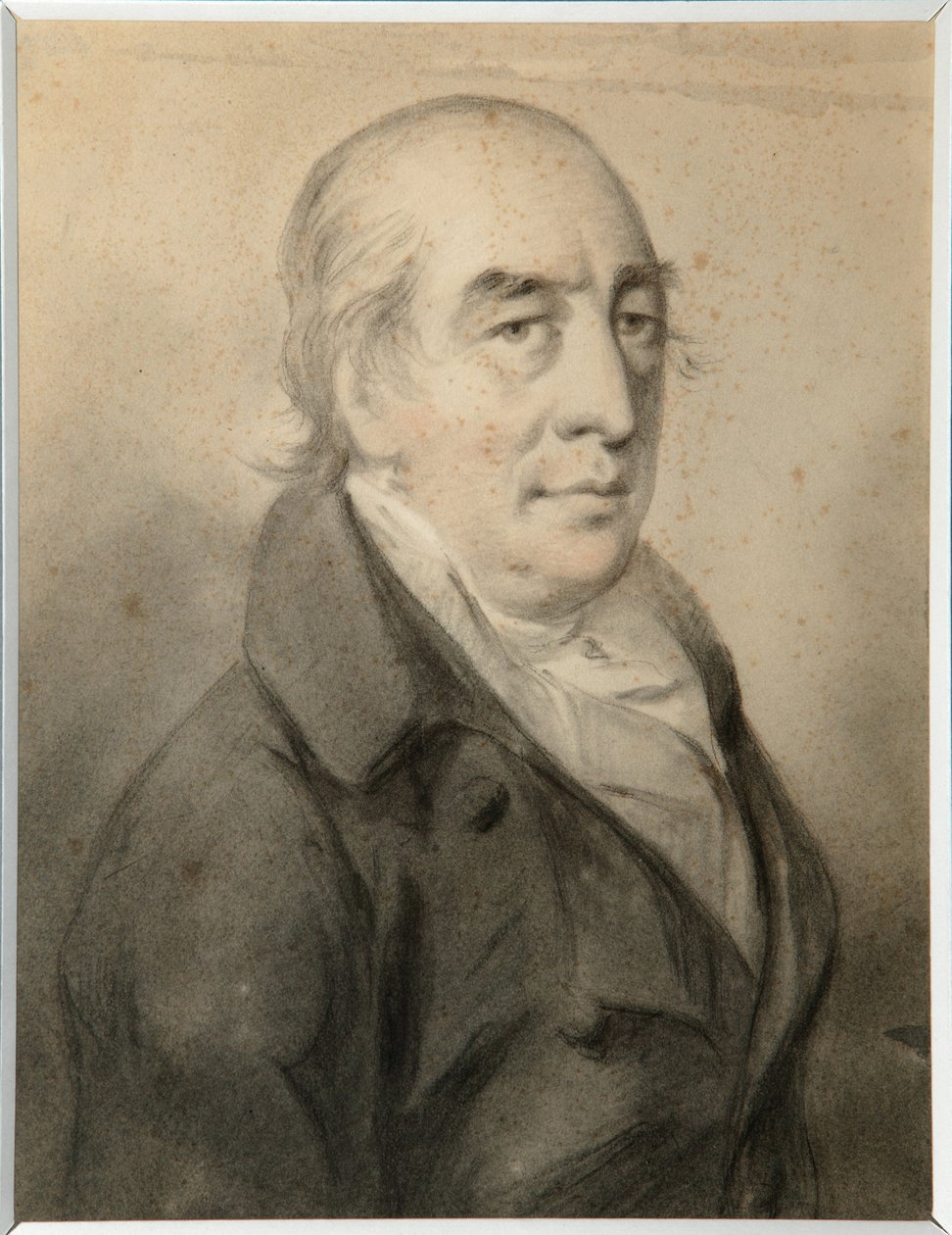 Portræt af grev Grigory Alexeyevich Shcherbatov (1735-1810) - Molinari, Alexander (1772-1831) - Sanguine, sort og hvid kridt på papir - 29,8x23 - Statens kunstmuseum for Republikken Tatarstan, Kazan af Alexander Molinari