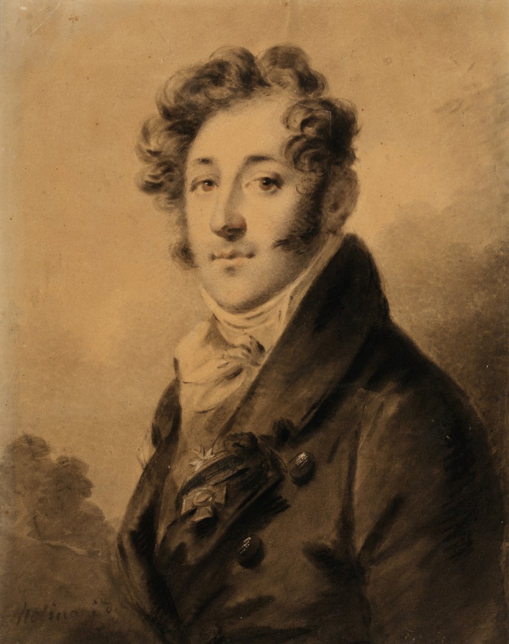 Portræt af Konstantin Yakovlevich Bulgakov 1782-1835, 1800-tallet af Alexander Molinari