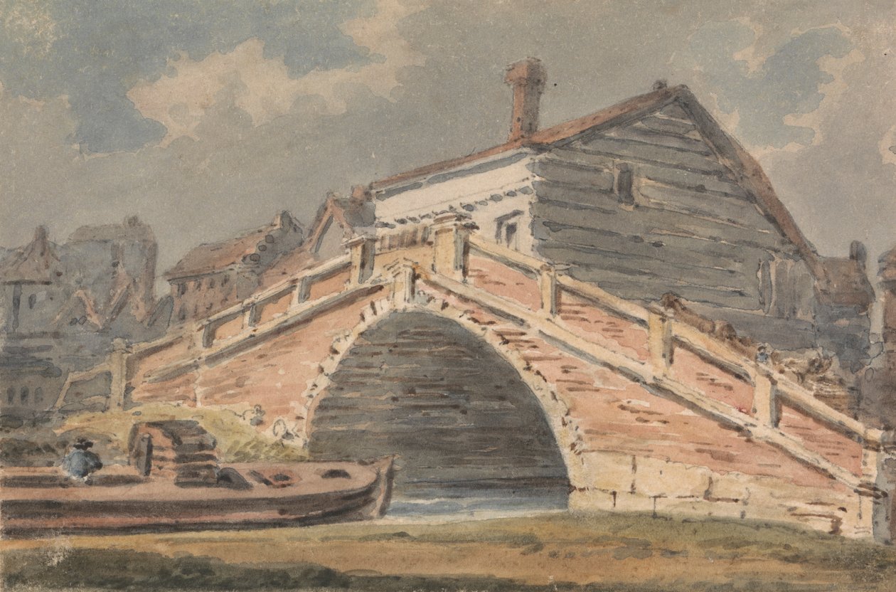 Lewes Bridge, Sussex af Alexander Monro