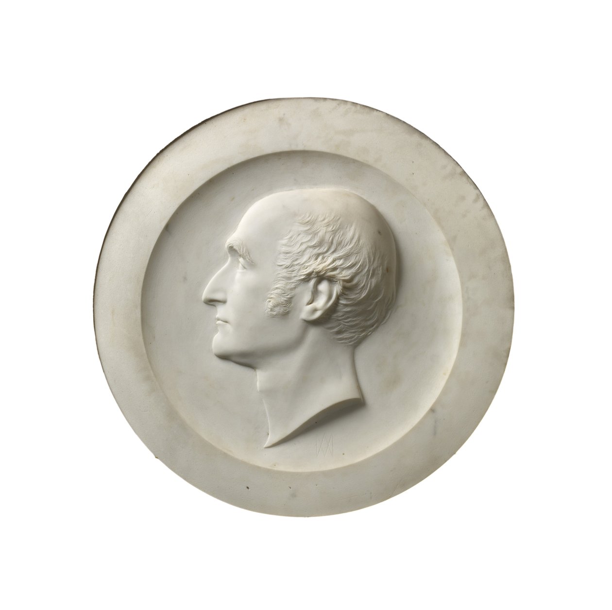 Profilportræt af Revd Dr. Henry Wellesley, 1856 (carrara marmor) af Alexander Munro