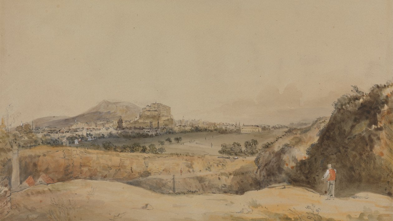 Udsigt over Edinburgh af Alexander Nasmyth