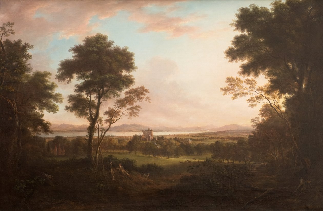 Castle Huntly, ca. 1800 (olie på lærred) af Alexander Nasmyth