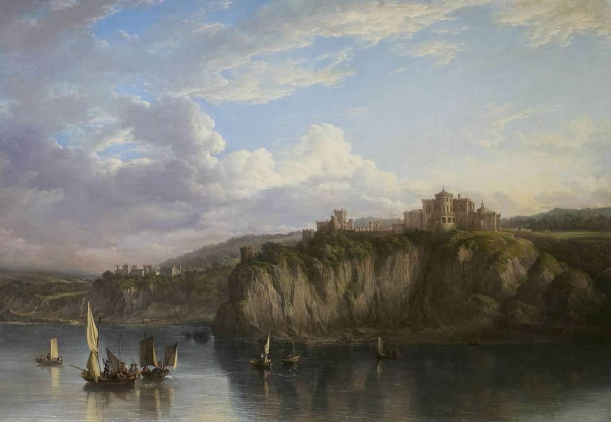 Culzean Castle from the Sea, ca. 1816 af Alexander Nasmyth