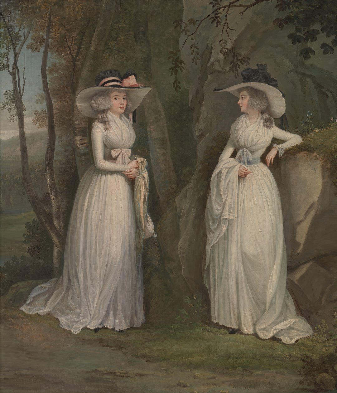 Eleanor og Margaret Ross, mellem 1785 og 1790. af Alexander Nasmyth