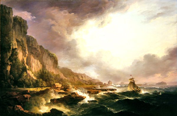 Portencross - At the Mouth of the Clyde (olie på lærred) af Alexander Nasmyth
