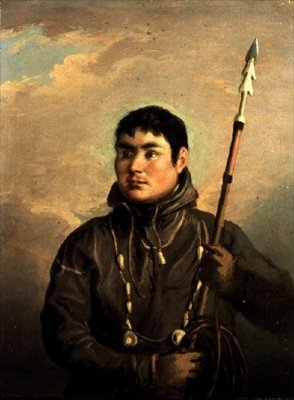 Portræt af eskimo-hvalfangeren, John Sacheuse (olie på lærred) af Alexander Nasmyth