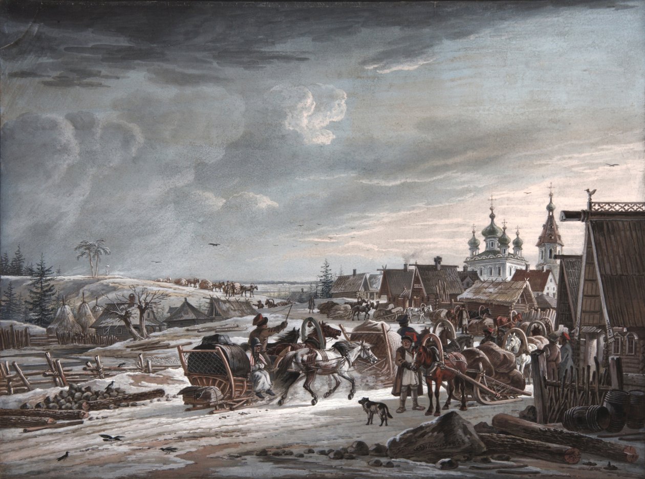 Vinter, 1825 af Alexander Osipovich Orlowski