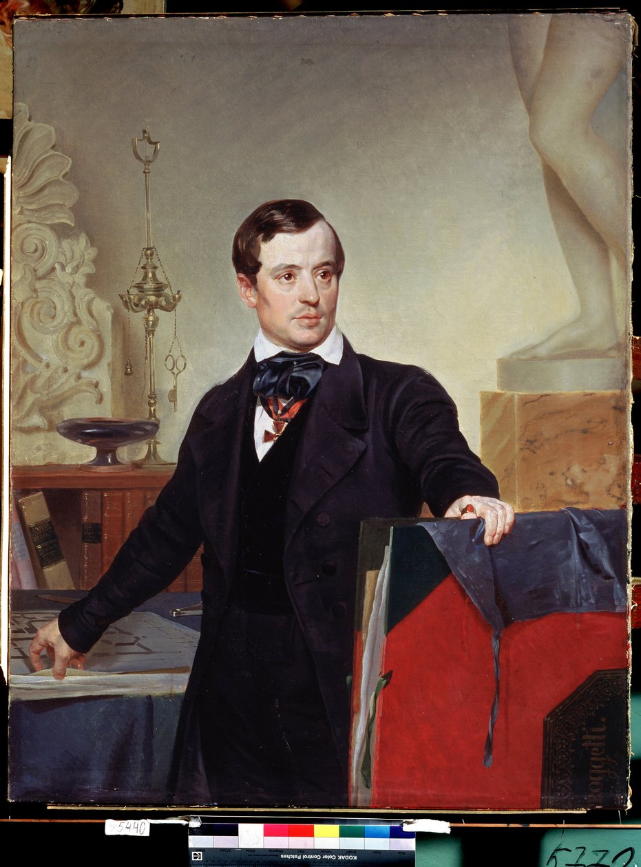 ""Portræt af maleren og arkitekten Alexander Briullov (Alexander Brioullov) (1798-1877)"" Maleri af Karl Briullov (Brioullov) (1799-1852) Statens Russiske Museum Sankt Petersborg af Alexander Pavlovich Briullov