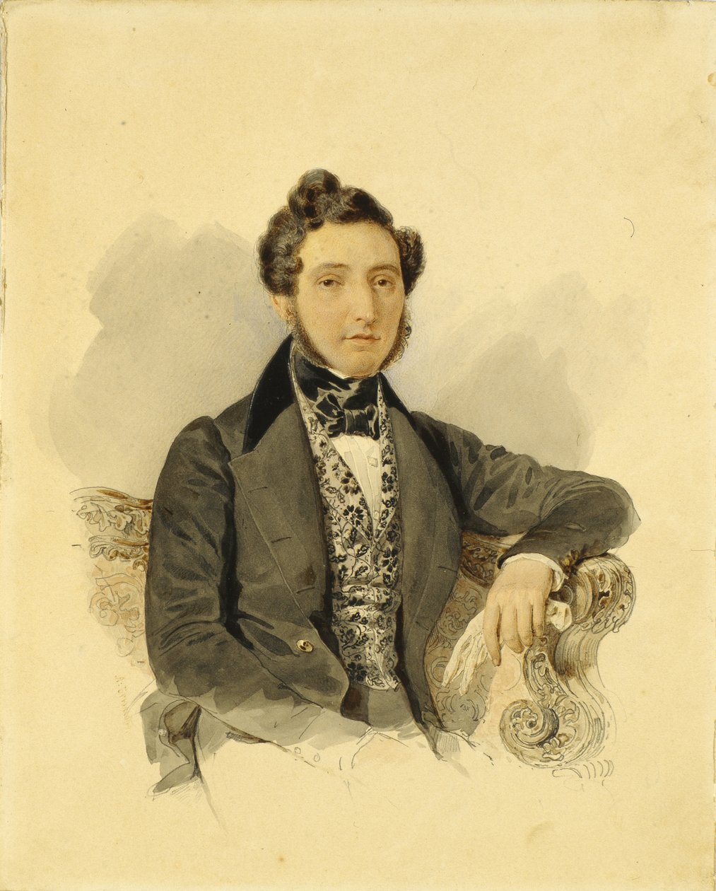 Portræt af Nikolai Mikhailovich Donaurov 1806-1849, 1830