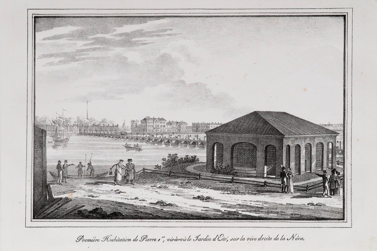 Peter den Stores hytte med udsigt over Sankt Petersborg, 1820