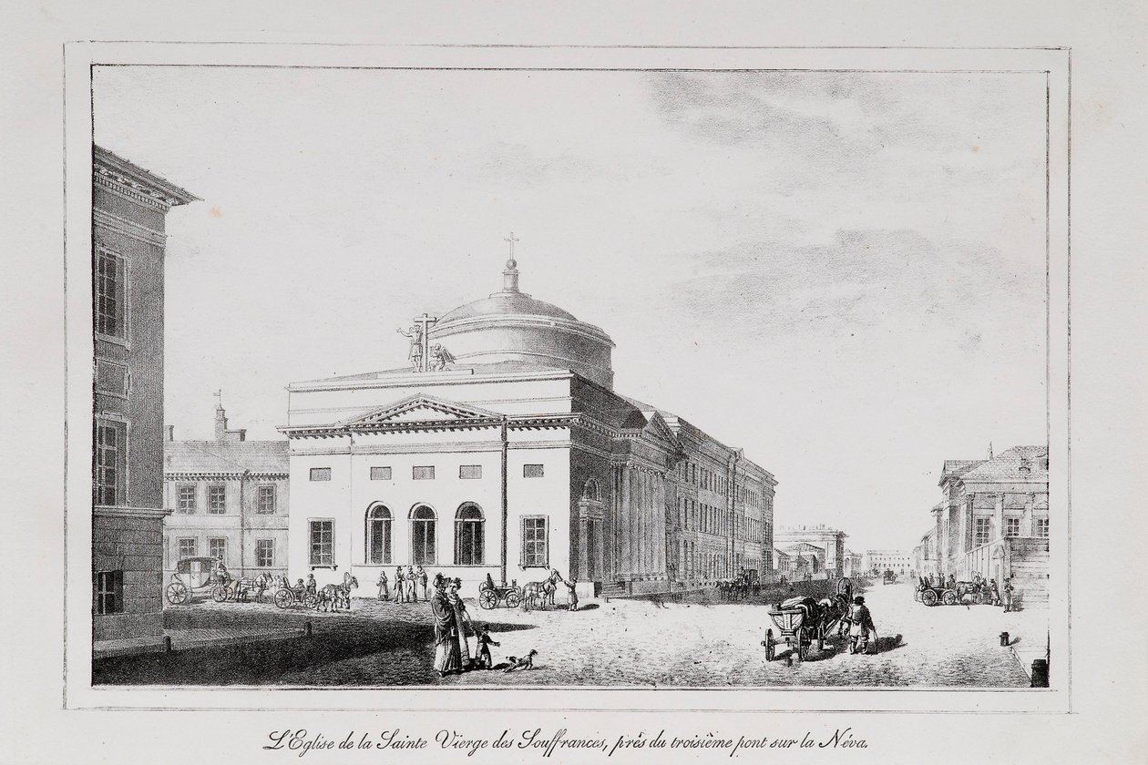 The Church of Joy of all who sorg Series Views of Saint Petersburg, 1820