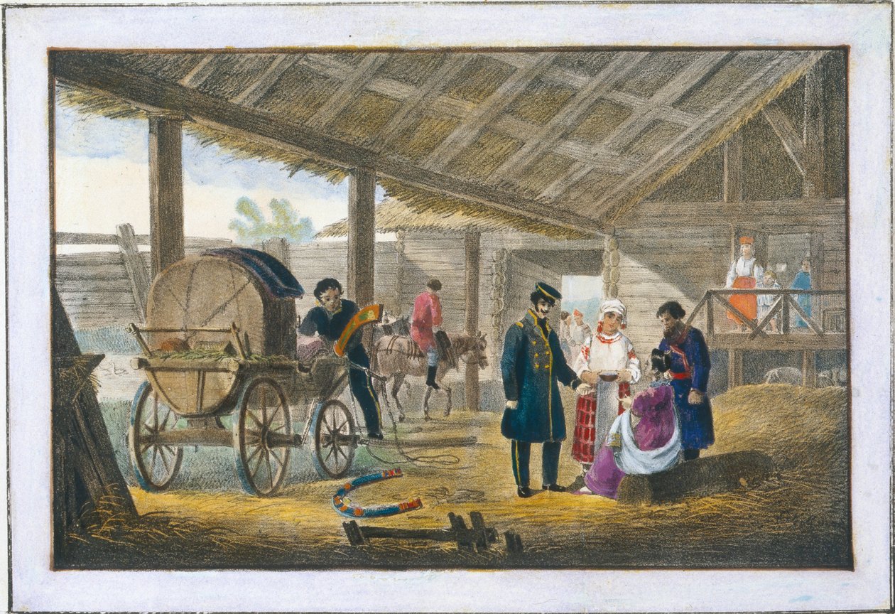 Kroen i vejkanten, 1820 af Alexander Pluchart