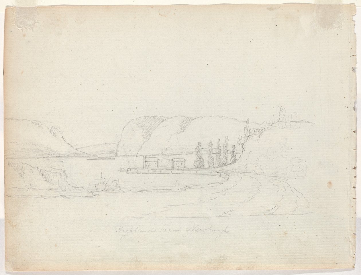 Højland fra Newburgh [verso] af Alexander Robertson