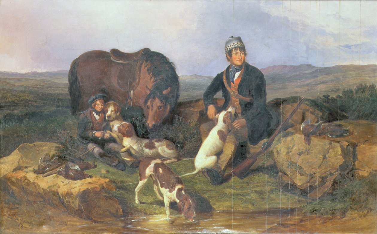 Rypeskydning, 1848 af Alexander Rolfe