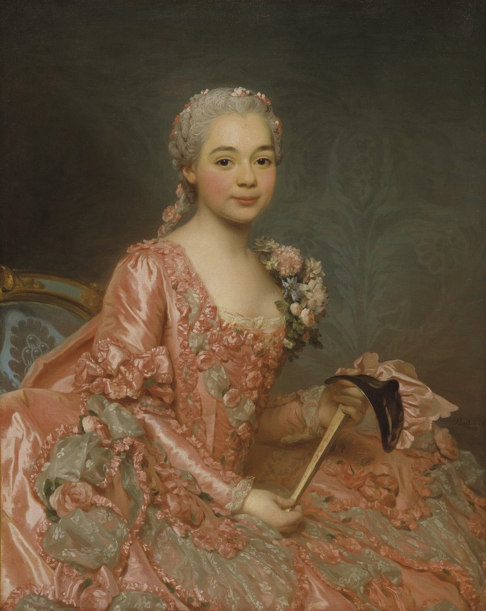 Baronesse af Neubourg-Cromière, 1756 af Alexander Roslin