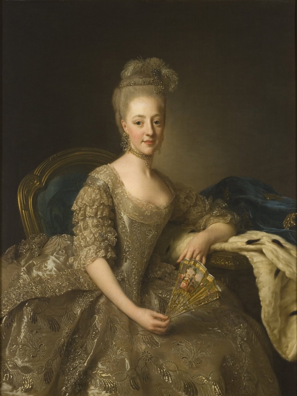 Hedvig Elisabet Charlotta (1759–1818), prinsesse af Sverige, hertuginde af Södermanland, senere dronning af Sverige og Norge af Alexander Roslin