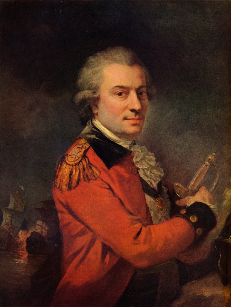 Portræt af Admiral De Suffren, 1700-tallet, 1915 af Alexander Roslin