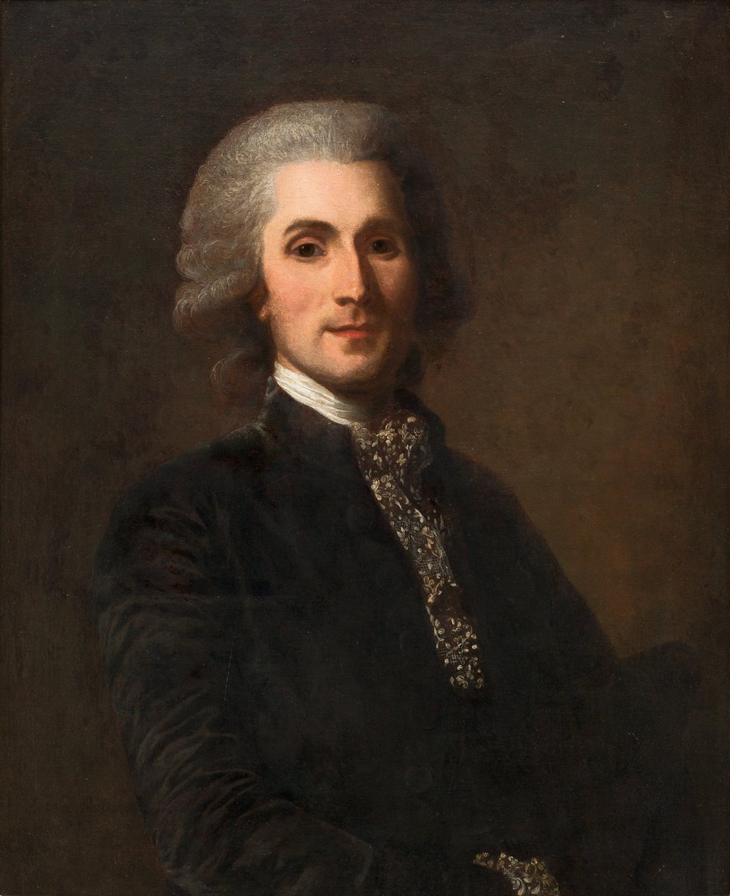 Portræt af Claude-François Martineau de Floriant (1752-1827). af Alexander Roslin